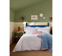 Joules Pure Cotton Vanessa Bedding Set White Mix