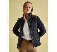 Joules Quilted Funnel Neck Jacket Navy