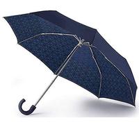 Joules Regal Pheasant Design Folding Minilite Blue Umbrella Unisex With Matching Case