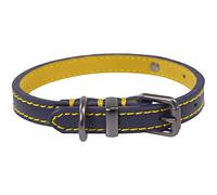 Joules Navy Leather Dog Collar Navy