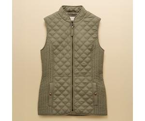 Joules Sage Green Minx Showerproof Diamond Quilted Gilet
