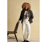 Joules Showerproof Diamond Quilted Coat Khaki