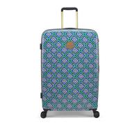 Joules Tile Diamond Collection Hardside Luggage, 4 Wheel Troller Spinner Suitcase, Large 28 x 75.5 x 49.5 cm