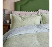 Joules Trailing Ditsy Super Kingsize Duvet Cover SET, Green