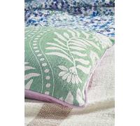 Joules Trellis Flowers 45 x 45cm Cushion Green