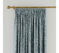 Joules Twilight Ditsy Lined Curtains 66" x 72", Duck Egg