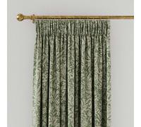 Joules Twilight Ditsy Lined Curtains 90" x 90", Green