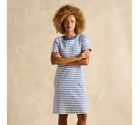 Joules UK12 Women's Eden Stripe Dress - Blue Stripe