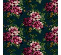 Joules Invite Floral Peacock Wallpaper - 10m x 52cm