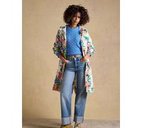 Joules Waterproof Floral Hooded Packaway Raincoat Multi