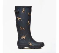 Joules WELLY PRINT Womens Wellington Boots Navy - UK 6