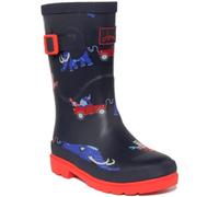 Joules Wellyprint Rain Boot, Navy, 1 UK Child