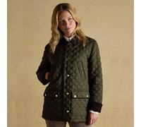 Joules Women's Beatrix Coat - Khaki - Size: UK14