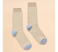 Joules Women's Cosy Stripe Socks - Oatmeal - Size: One Size