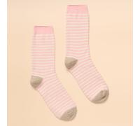 Joules Women's Cosy Stripe Socks - Pink - Size: One Size