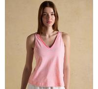Joules Women's Delilah Vest - Pink Stripe - Size: UK12