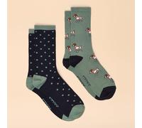 Joules EVERYDAY Womens Socks Green/Blue