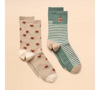 Joules EVERYDAY Womens Socks Khaki/Stone