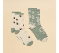 Joules Women's Everyday 2 Pack Sock, Multi One Size