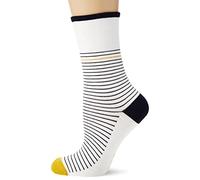 Joules Women's Excellent Everyday Single Hosiery, Beestripe, 4-8