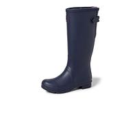 Joules Women's Field Welly Rain Boot, French Navy, 4 UK