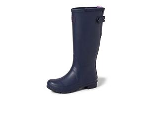 Joules Women's Field Welly Rain Boot, French Navy, 4 UK