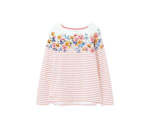 Joules Women's Harbour Print Long Sleeve Jersey Top, Border Stripe, 24