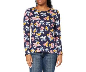 Joules Womens Harbour Print Long Sleeve Jersey Top - Meadow Border Stripe