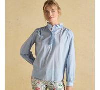 Joules Women's Melanie Blouse - Blue - Size: UK10