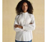 Joules Women's Melanie Long Sleeve Blouse - White - Size: UK8