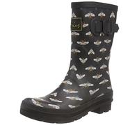 Joules Women's Mid Calf Boot, True Black, 3 UK Wide