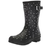 Joules Women's Molly Welly Rain Boot, Blackraindrop, 3 UK