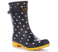 Joules Women's Molly Welly Wellington Boots, French Navy Spot, 4 UK