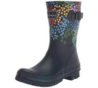Joules Women's Molly Welly Wellington Boots, Navy Floral Leopard, 8 UK
