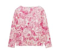Joules Womens Printed Harbour T-Shirt - Pink City Toile