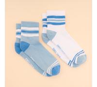 Joules Women's Volley 2 Pack Socks - Light Blue - Size: One Size