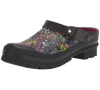 Joules Women's Welly Clog, Black Ditsy, 8 UK