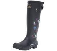 Joules Women's Welly Print Rain Boot, Nvybeeflow, 5 UK