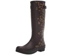 Joules Women's Welly Print Welly Boot, Brown Leopard Border, 7 UK
