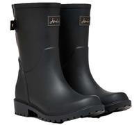 Joules Womens Wistow Black Adjustable Mid Calf Wellies