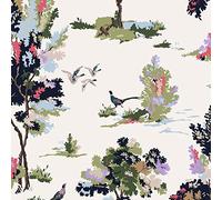 Joules Woodland Scene Dawn Grey Wallpaper | Easy Paste The Wall Application | Grey Trees Design | Eco Friendly