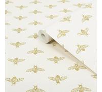 Joules Yellow Bee Smooth Wallpaper