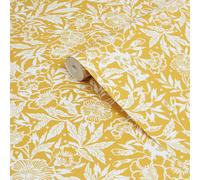 Joules Yellow Ditsy Floral Smooth Wallpaper