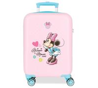 Joumma Bags, Disney Minnie Imagine, cabin suitcase, children's suitcase, Made of ABS material, Four double multidirectional spinner wheels, Side combination lock.