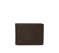 joumma bags,s.l. Adept Alan Horizontal Wallet with Brown Purse 11 x 8 x 1 cm Leather, Brown, Horizontal Wallet with Purse