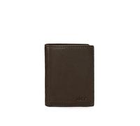 joumma bags,s.l. Adept Alan Vertical Wallet with Brown Purse 8.5 x 10.5 x 1 cm Leather, Brown, Vertical Wallet with Purse