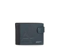 joumma bags,s.l. Adept Jim Horizontal Format with Click Closure Black 11 x 8.5 x 1 cm Leather Horizontal Bag with Click Closure
