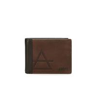 joumma bags,s.l. Adept Jim Horizontal Wallet with Click Fastener Blue 11 x 8.5 x 1 cm Leather Horizontal Bag with Click Closure