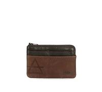 joumma bags,s.l. Adept Jim Vertical Purse with Click Closure Black 8.5 x 10.5 x 1 cm Leather Vertical Purse with Click Closure
