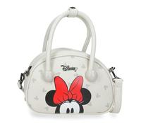 Joumma Disney Bowlogue Minnie Crossbody Bag Beige 19x13x8 cm PU and Polyester